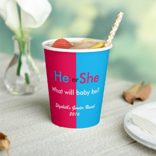 性別の表示 紙コップ