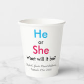 性別の表示 紙コップ (正面)