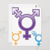 性別の記号 ポストカード (正面/裏面)