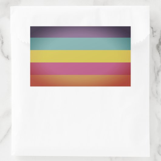 性別の非バイナリプライド 長方形シール (バッグ)