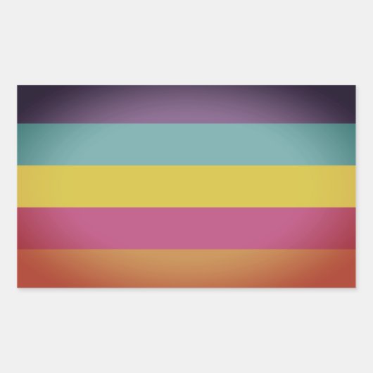 性別の非バイナリプライド 長方形シール (正面)