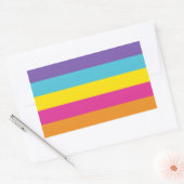 性別の非バイナリプライド 長方形シール (封筒)