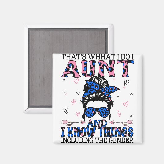 性別のAuntie Keeperがパーティーアイディア マグネット (正面/裏面)