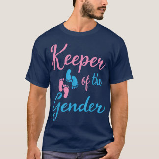 性別のKeeperがパーティーベビー発表Pr Tシャツ