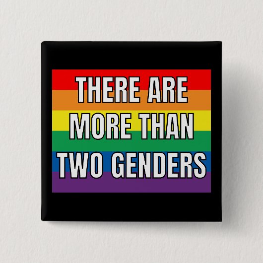 性別は二人を超える 缶バッジ (正面)