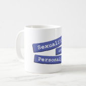 性別は人格マグ001ではないです コーヒーマグカップ (正面左)