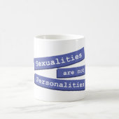 性別は人格マグ001ではないです コーヒーマグカップ (中央)