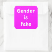 性別は偽 スクエアシール (バッグ)