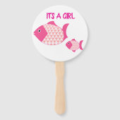 性別は手のファンかわいい魚を明らかにする ハンドファン (裏面)