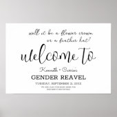 性別は、それが花の冠または羽であることを明らかにする ポスター (正面)