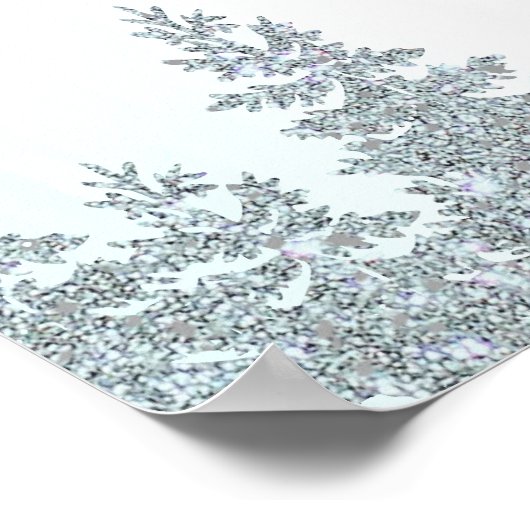 性別は、彼または彼女の冬の雪の結晶を推測 ポスター (角)