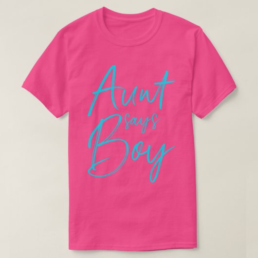 性別を明かす叔母は、家族のベビーpに一致する男の子を言う tシャツ (デザイン正面)