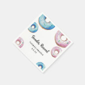 性別を明らかにすることを知っている男の子または女の子 スタンダードカクテルナプキン (角)