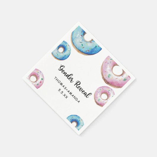 性別を明らかにすることを知っている男の子または女の子 スタンダードカクテルナプキン (角)