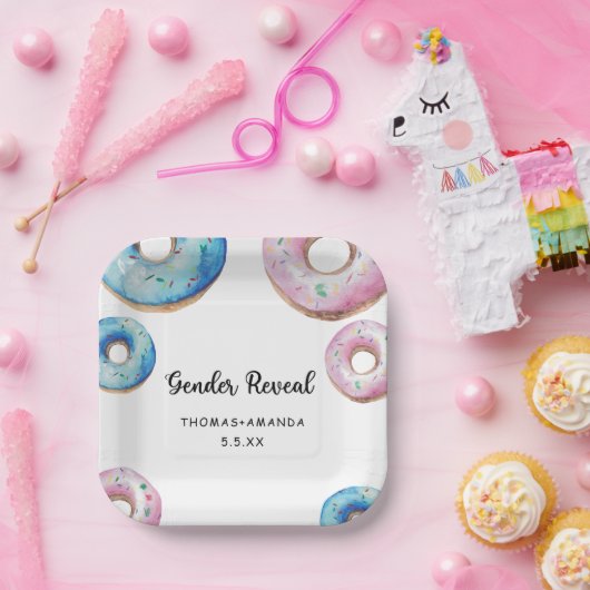 性別を明らかにすることを知っている男の子または女の子 ペーパープレート (パーティー)