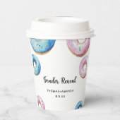 性別を明らかにすることを知っている男の子または女の子 紙コップ (裏面)