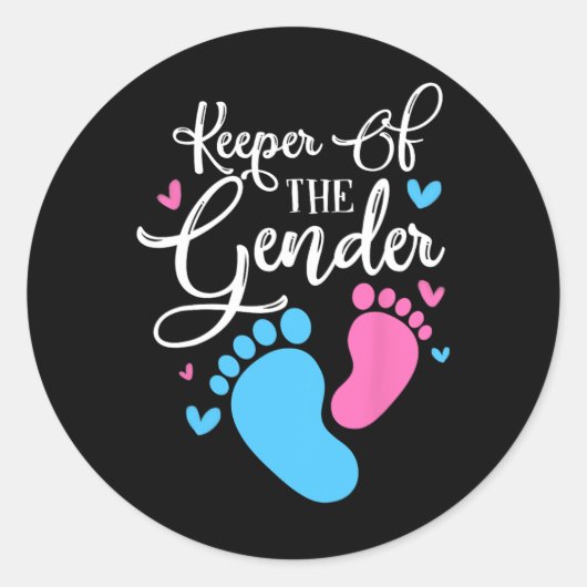 性別を明らかにするパーティー ラウンドシール (正面)