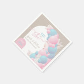 性別を明らモダンかすパーティー スタンダードカクテルナプキン (角)