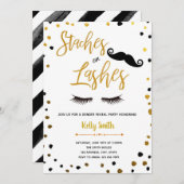 性別を示すスティッシュまたは点滅 招待状 (正面/裏面)