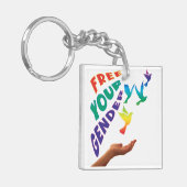 性別を自由にする キーホルダー (正面左)