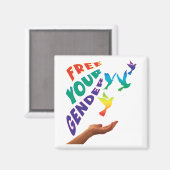 性別を自由にする マグネット (正面/裏面)