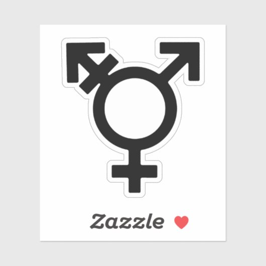 性別を超えた記号 シール (シート)