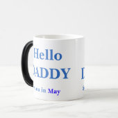 性別ハローパパ妊娠フルコーヒーを明らかにする モーフィングマグカップ (正面左)