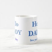 性別ハローパパ妊娠フルコーヒーを明らかにする モーフィングマグカップ (中央)