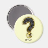 性別パーティーの表示Date Magnetの保存 マグネット (正面/裏面)