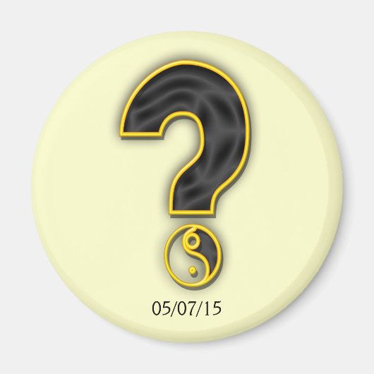 性別パーティーの表示Date Magnetの保存 マグネット (正面)