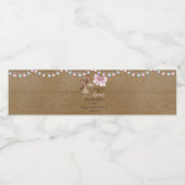 性別リビールのブーツまたは弓ボトルラベル。 ペットボトルラベル (シングルラベル)