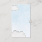 性別リビールエレファントバルーンおむつラッフル エンクロージャーカード (裏面)