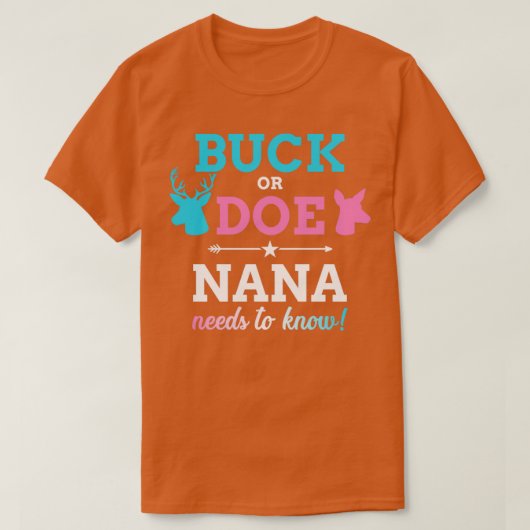 性別リビールバックまたはdoe nanaマッチングベビーパーティー tシャツ (デザイン正面)