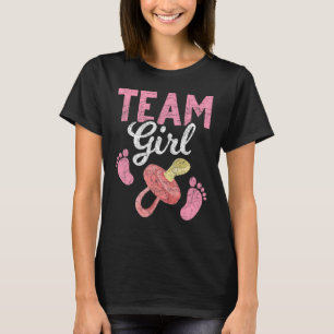 性別リビールパーティーチーム女の子の未来の親Gende Tシャツ