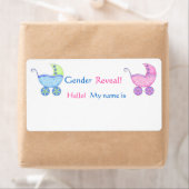 性別リビールベビーシャワー乳母車名タグ ラベル (インサイチュ)