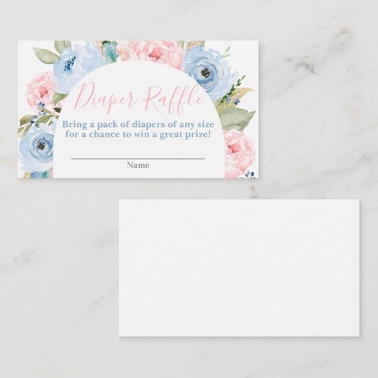 性別リビール用アーチオムツラッフルエンクロージャカード エンクロージャーカード (正面/裏面)