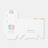 性別リビール足足ドリップグリッターピンクブルー フェイバーボックス (折り畳みなし)