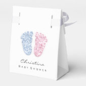 性別リビール足足ドリップグリッターピンクブルー フェイバーボックス (裏面サイド)