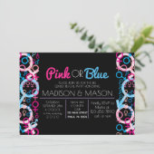 性別不明な性別明らかにする招待状招待状 招待状 (スタンド正面)