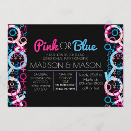 性別不明な性別明らかにする招待状招待状 招待状