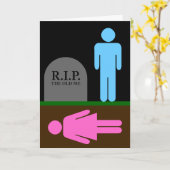 性別再割り当て手術のお知らせ カード (黄色い花)