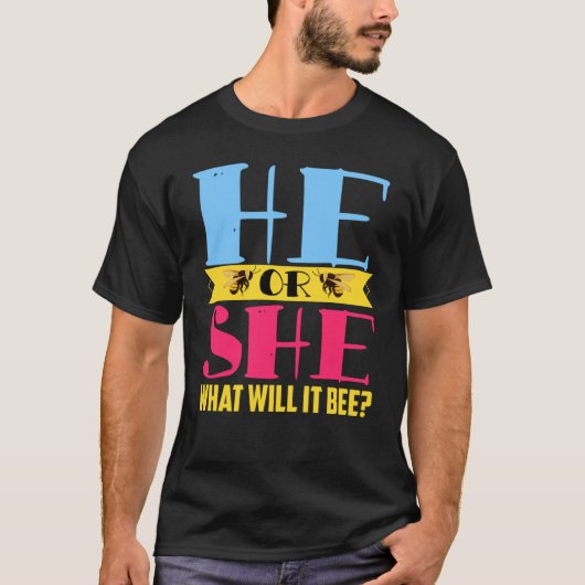 性別妊娠を明らかにするもの Tシャツ (正面)