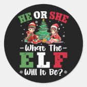 性別彼または彼女が何の小妖精や小人であるかを明らかにする ラウンドシール (正面)