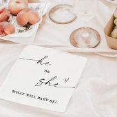 性別彼または彼女のナプキンを明らかにする スタンダードランチョンナプキン