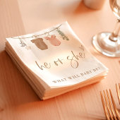 性別彼または彼女のナプキンを明らかにする |中立的なリビール スタンダードランチョンナプキン