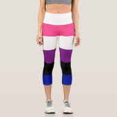 性別流体フラグ カプリレギンス (正面)