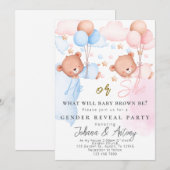 性別発表のご案内 招待状 (正面/裏面)