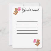 性別発表の招待状 招待状 (正面)