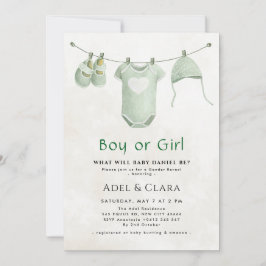 性別発表の招待状 - Boy or Girl 招待状