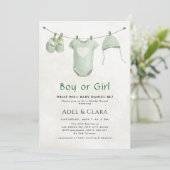 性別発表の招待状 - Boy or Girl 招待状 (スタンド正面)